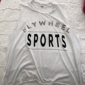 White Fywheel Sports Tank